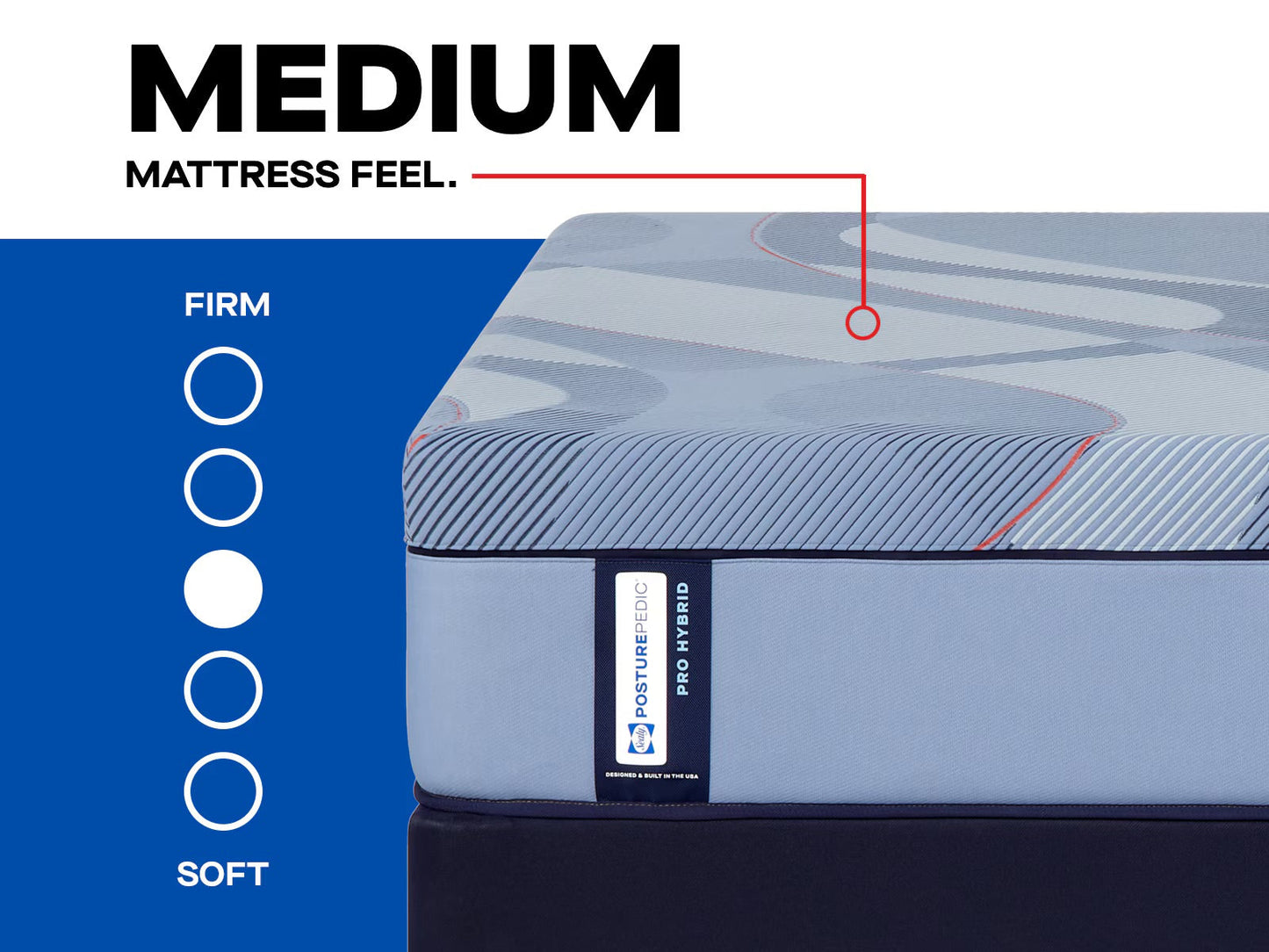 Sealy Posturepedic® Pro Hybrid DuPont (Lacey) 13" Medium Mattress
