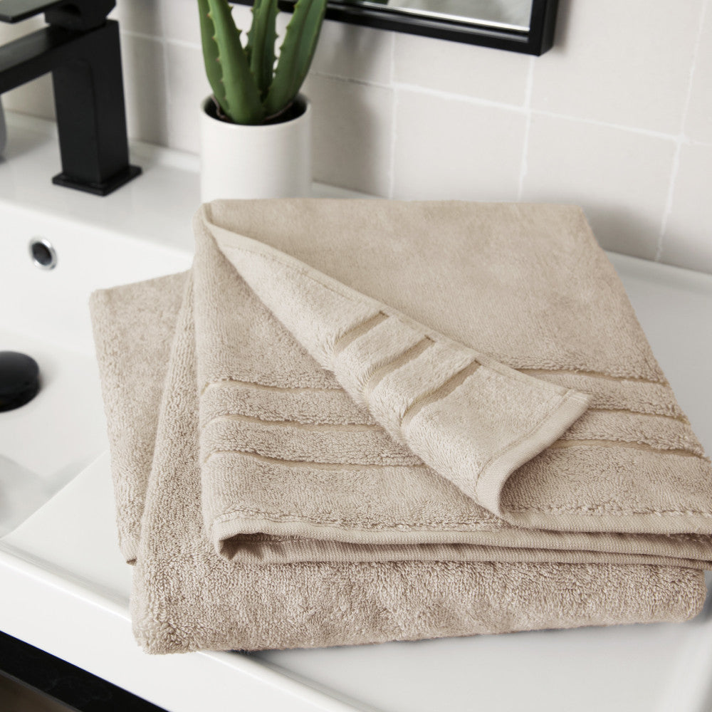 Cariloha Resort Bamboo Towels in Stone