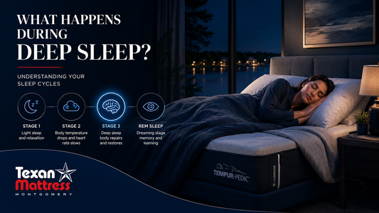 What happens during deep sleep - understanding your sleep cycles - Texan Mattress Montgomery, TX