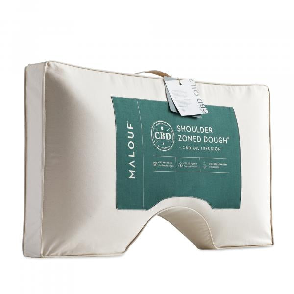 Malouf® Z™ Shoulder Cutout Zoned Dough™ + CBD Oil Aromatherapy Pillow