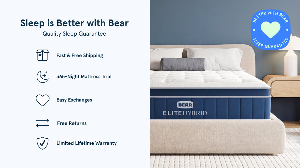 Bear Elite Hybrid Mattress | Recovery Hybrid for Active Sleepers - benefits