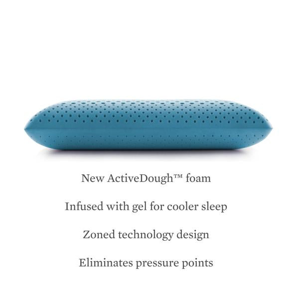 Malouf® Zoned ActiveDough™ + Cooling Gel Pillow - Free Nationwide Shipping