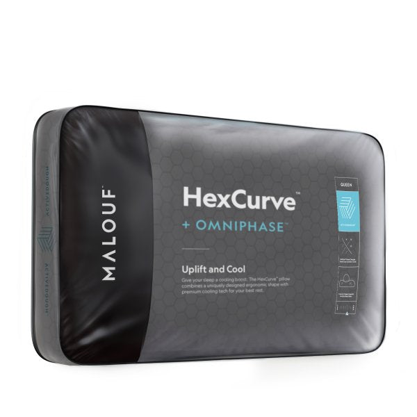 Malouf HEXCURVE™ Pillow | Ergonomic Side Sleeper Cooling Pillow