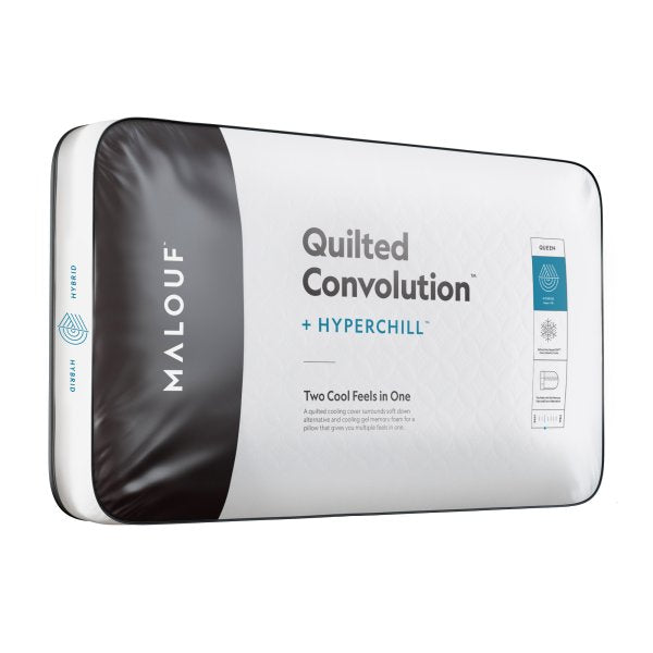 Malouf Quilted Convolution™ Pillow | Adjustable Hybrid Support
