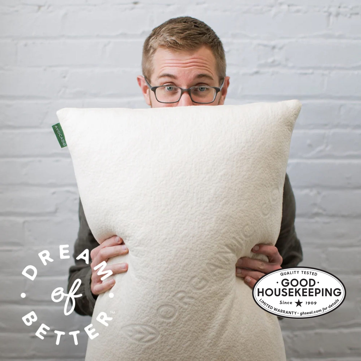 Avocado Green Pillow adjustable organic latex and kapok pillow