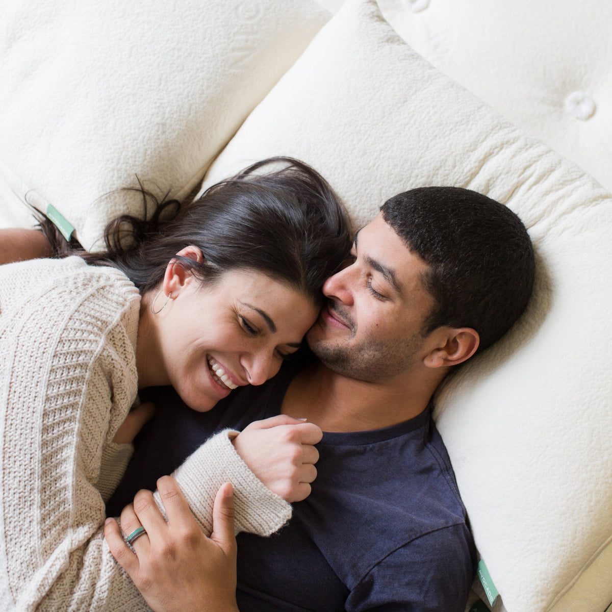 Avocado Side Sleeper Pillow profile and elevated loft