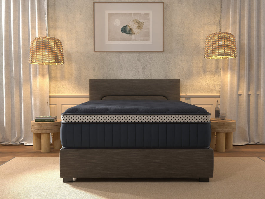WinkBed Blue S1 15-inch plush latex hybrid mattress - Texan Mattress Montgomery, TX