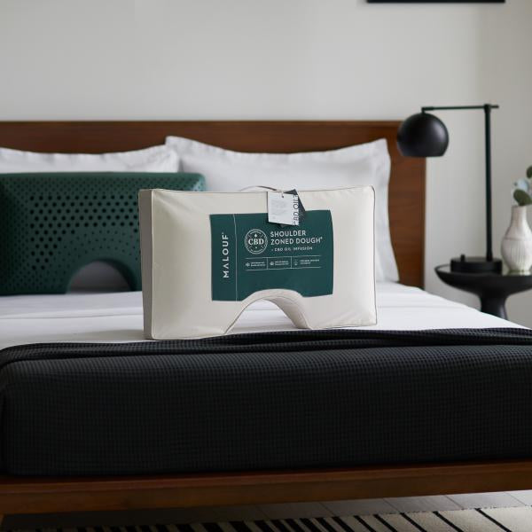 Malouf® Z™ Shoulder Cutout Zoned Dough™ + CBD Oil Aromatherapy Pillow