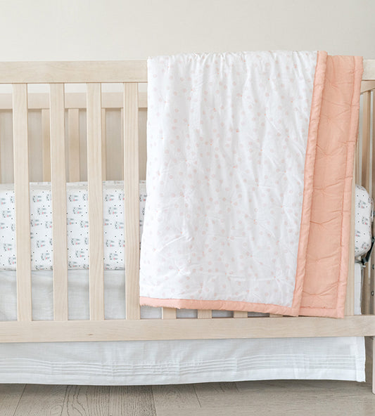 Cariloha Bamboo Percale Quilt - Dot Vintage Blush