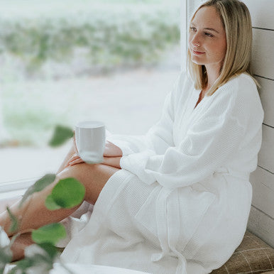 Cariloha Women’s Bamboo Waffle Knit Robe from Cariloha at Texan Mattress Montgomery