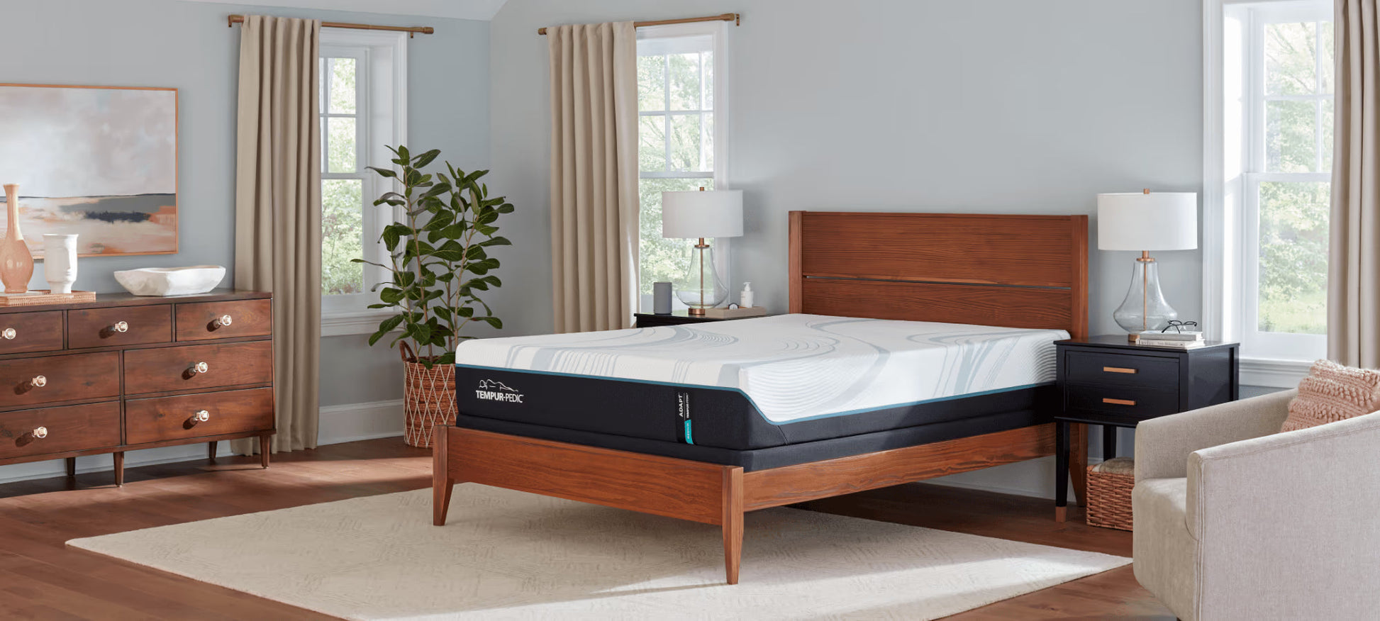 TEMPUR-Adapt mattress in a bedroom setting