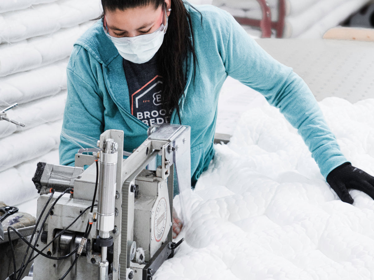 Brooklyn Bedding Titan Plus Luxe Mattress | Heavy-Duty Hybrid for Plus-Size Sleepers - made in Arizona factory
