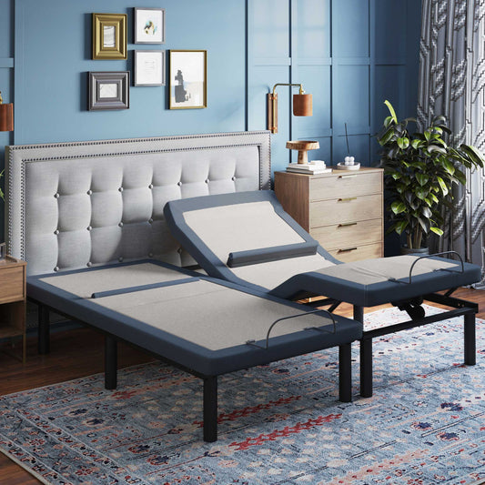 BT6500 adjustable bed base in a bedroom setting - Texan Mattress Montgomery, TX