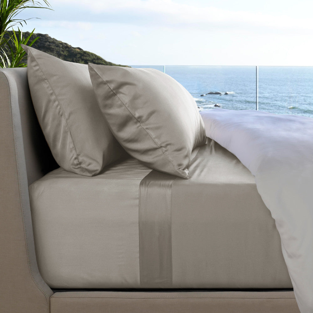 Cariloha Resort Harbor Gray Bamboo Sheet Set