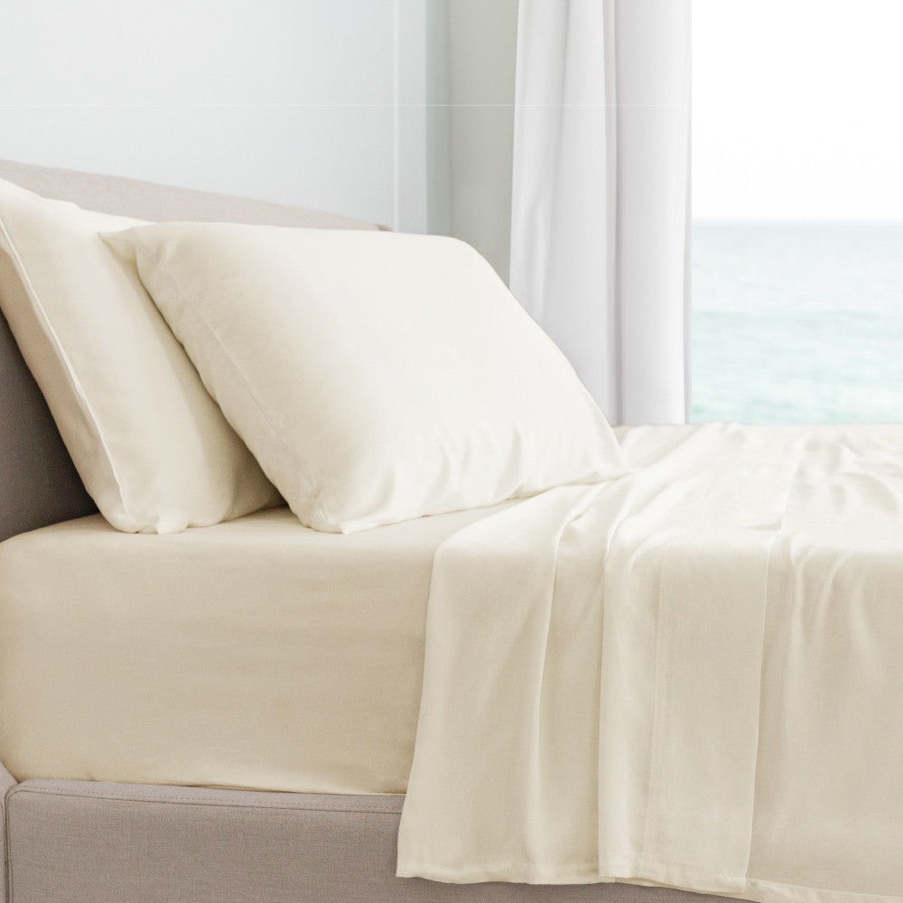 Cariloha Classic Bamboo Sheet Set in White