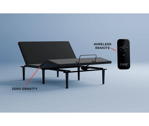 Ease Power adjustable base in a bedroom setting