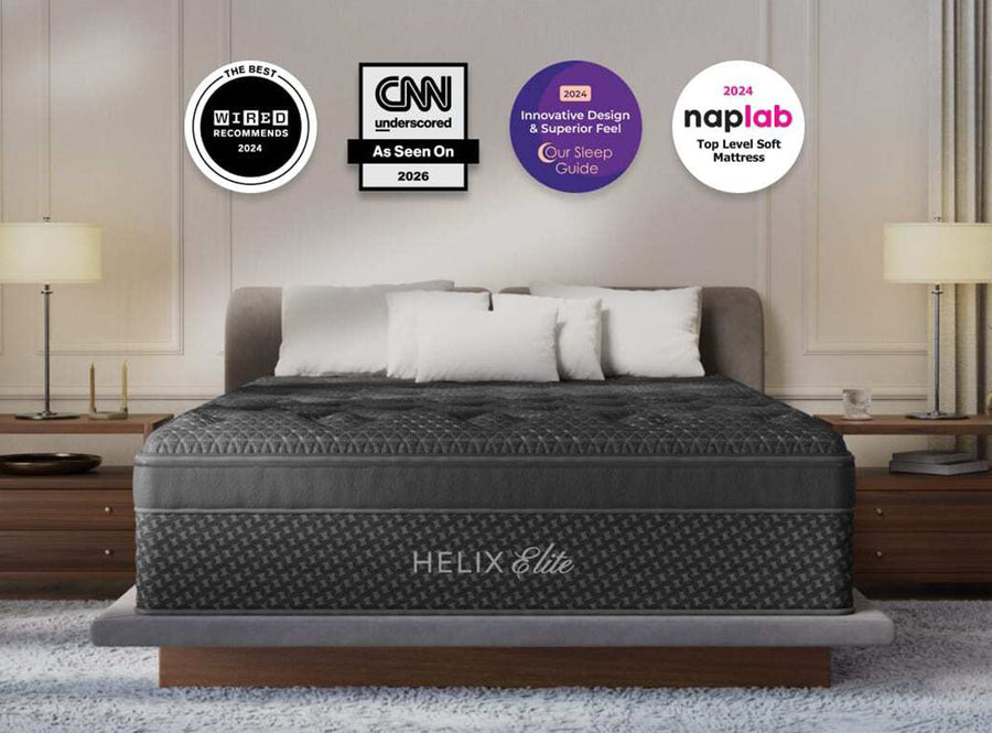 Helix Sunset Elite hybrid mattress - Texan Mattress Montgomery, TX