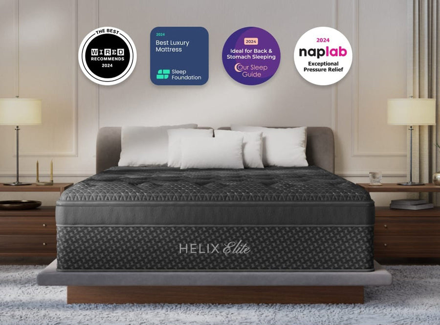 Helix Dusk Elite hybrid mattress - Texan Mattress Montgomery, TX