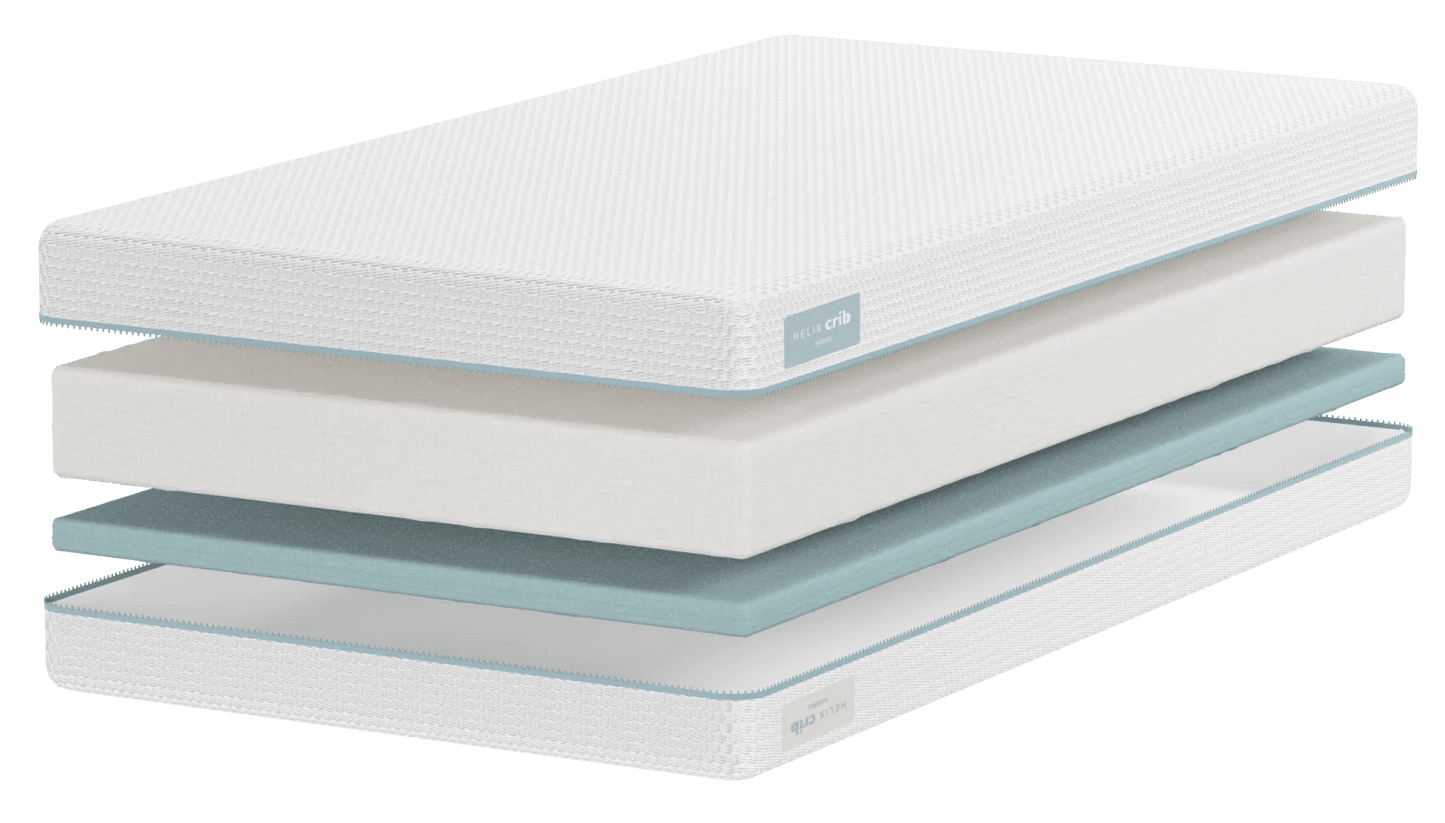 Helix Crib Mattress two-sided layer construction
