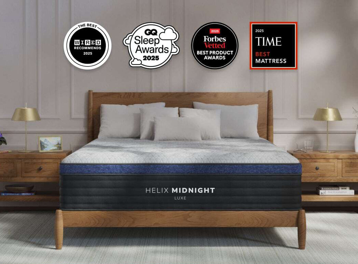 Helix Midnight Luxe luxury medium hybrid mattress