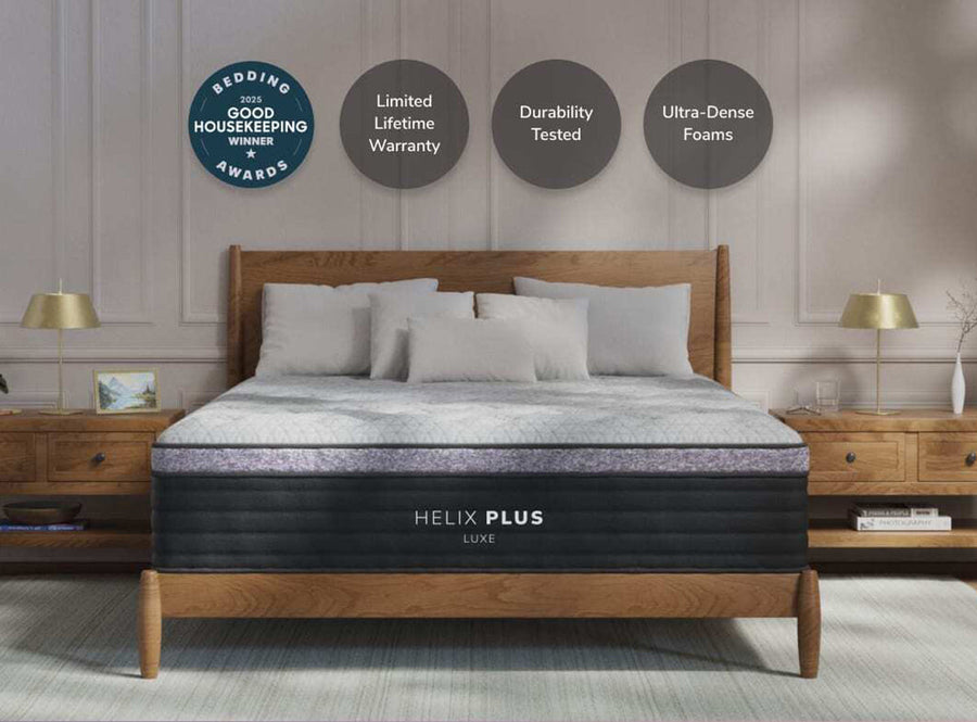 Helix Plus Luxe hybrid mattress for plus-size sleepers - Texan Mattress Montgomery, TX