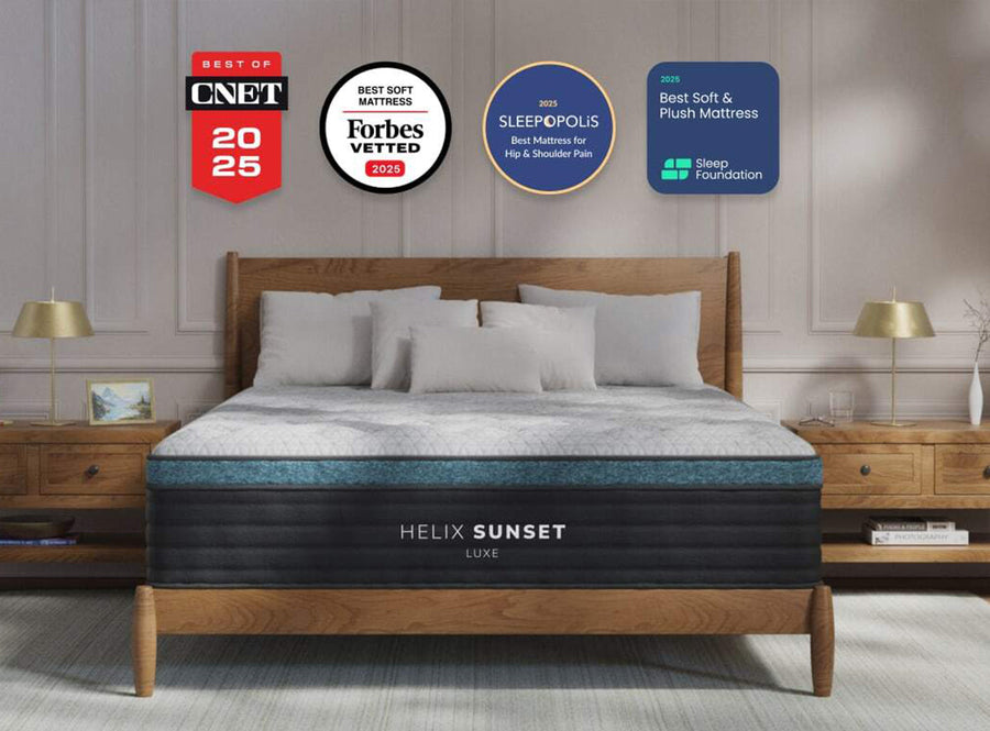 Helix Sunset Luxe hybrid mattress - Texan Mattress Montgomery, TX