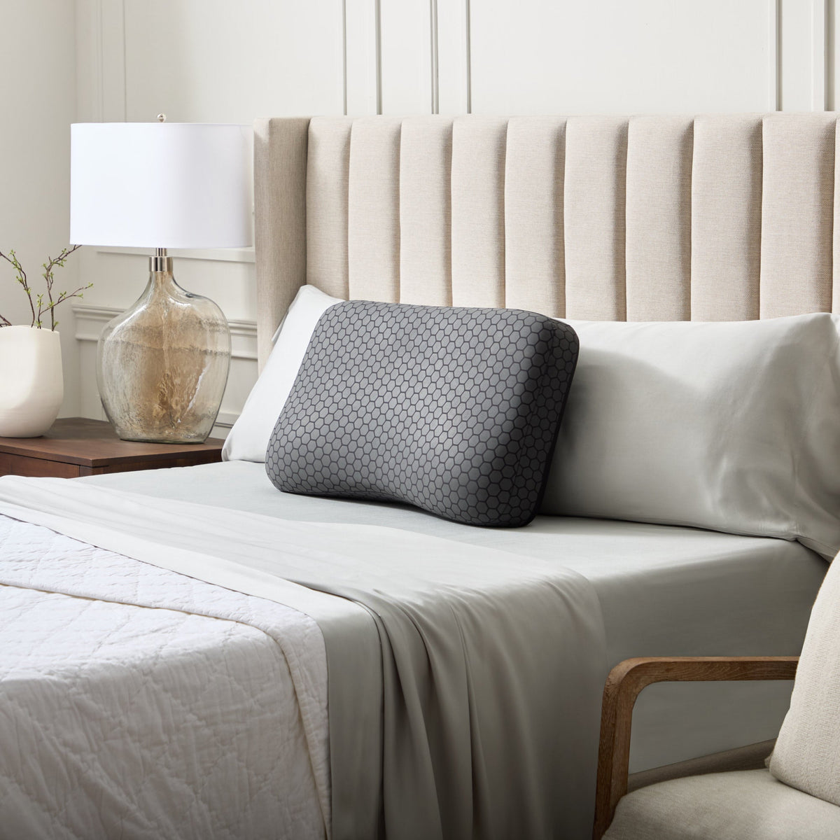 Malouf HexCurve cooling pillow