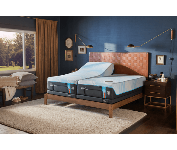 TEMPUR-Ergo Power adjustable base in a bedroom setting