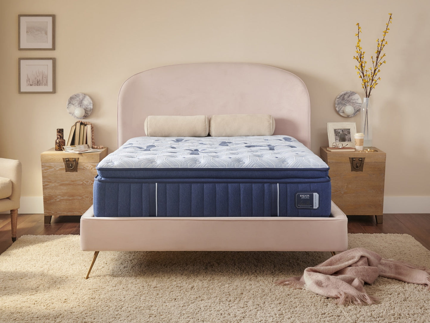 Stearns & Foster Estate® 15" Plush Euro Pillow Top Mattress Magnolia TX | Texan Mattress