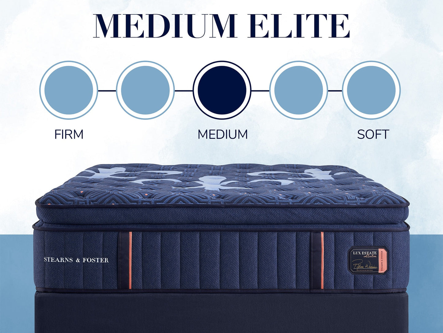 Stearns & Foster Lux Estate® Elite 16" Medium Euro Pillow Top Mattress Magnolia TX | Texan Mattress