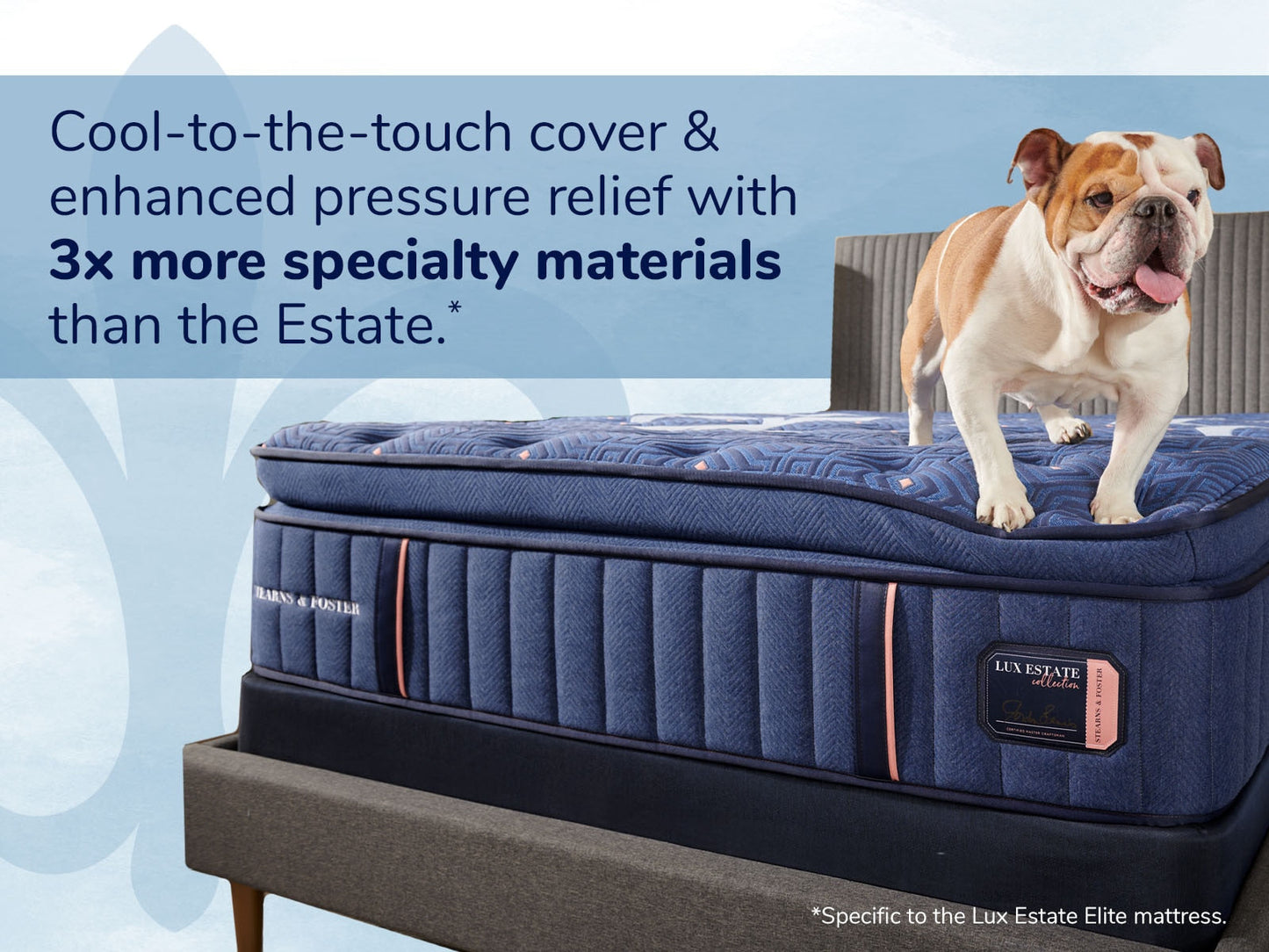 Stearns & Foster Lux Estate® Elite 16" Medium Euro Pillow Top Mattress Magnolia TX | Texan Mattress