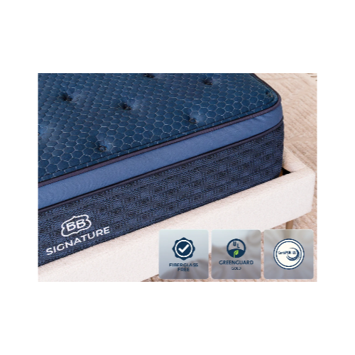 Signature Cloud pillow-top hybrid mattress in a bedroom setting