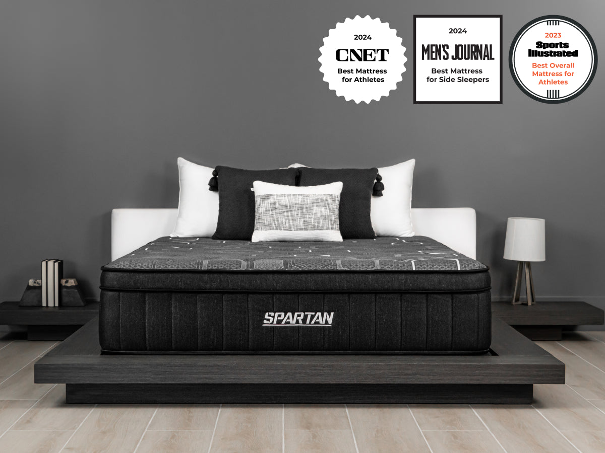 Brooklyn Bedding Spartan Mattress, with award badges