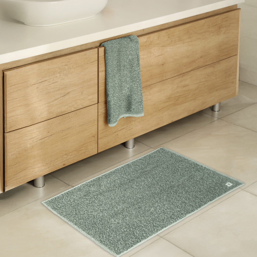 Two-Tone Bamboo Bath Mats
